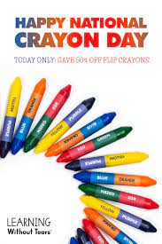 Use Promo Code Flip2021 At Checkout Offer Valid One Day Only 3 31 2021 This Unique Crayon From Learning Without Tears Makes C In 2021 Crayon Gifts Crayon Crayon Days