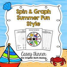 Spin Graph Summer Fun Bar Graph Tally Chart Line Plot Pie Graph