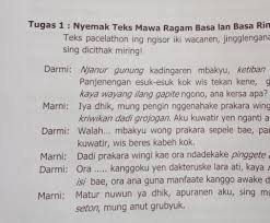 Ukara ngisor iki kang migunakake tembung lingga yaiku …. Bahasa Jawa Kelas 8 Semester 1tugas 1 Nyemak Teks Mawa Ragam Basa Lan Basa Renengga Teks Brainly Co Id