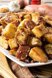 Miso Glazed Japanese Sweet Potatoes Are Loaded With Flavor As Well As Healthy Nutrients Japanese Sweet Potato White Sweet Potato Recipe Sweet Potato Recipes