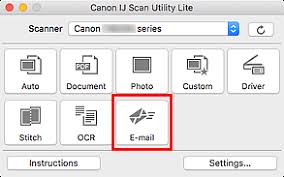 You can easily scan such items simply by clicking the icon you want to choose in the main screen of ij scan utility lite. Canon Manuals Ij Scan Utility Lite Sending Scanned Images Via E Mail