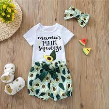 See more ideas about avocado baby, avocado, baby gifts. Baby Girl Avocado Printed Set Babyoutlet