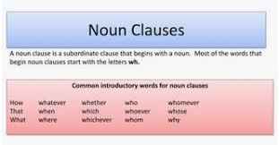 Noun clauses describe something about the verb or the sentence. B2 Noun Clauses Choose The Option That Best Fits Each Sentence Quiz Quizalize
