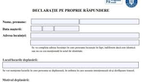 Ne întoarcem la declarația pe propria răspundere! Guvernul A Schimbat Modelul Pentru Declaratia Pe Propria Raspundere Trebuie Tiparita Sau Scrisa De Mana Mobile