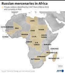AFP News Agency - Private military contractors bolster Russian influence in  Africa. Many of the mercenaries are believed to work for the Wagner Group,  which does not officially exist, with no company