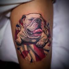 English bulldog dog breed geo silhouette pastel temporary tattoos. English Bulldog Tattoo Best Tattoo Ideas Gallery
