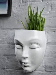 Buy Stylespace by Isha White Textured Wall Hanging Planter