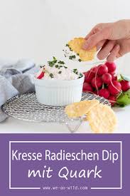 Radieschen Dip Mit Kresse Und Quark Rezept Lebensmittel Essen Radieschen Und Getranke Rezepte