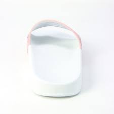 Victoria s secret pink crossover slides pink/triumph white size: Mcm Women S Logo Pool Slides Light Pink Euro 35 5 Burberry Chloe More Touch Of Modern