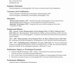 Radiologic Technologist Resume Example Elegant X Ray Tech Resume ...