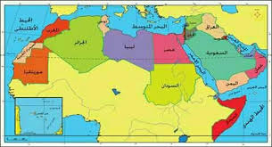 خريطة العالم العربي خريطة الوطن العربي Arab World Map