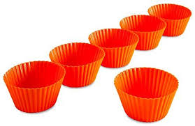 Silicone Baking Cups 6 Pack Orange Cupcake Liners Muffin Cups Nonstick Heat Resistant Mini Baking Molds By Silicone Baking Cups Baking Cups Orange Cupcakes