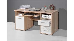 Chef schreibtisch 3,2 m xxl mit kirschbaum echtholzfurnier in mahagoni optik für ihr büro. Schreibtisch 0484 Weiss Sonoma Eiche Abschliessbar Germania