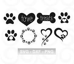 Dog Svg Paw Svg Pet Svg Paw Print Svg Heart Svg Etsy In 2021 Paw Print Art Monogram Svg Butterflies Svg