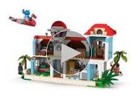 Amazon.com: LEGO Disney Lilo and Stitch Beach House Toy - Building Playset  for Kids, Girls and Boys, Ages 9+ - Includes 5 Minifigures - Disney Gift ...