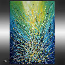 Xl Turquoise Blue Original Artwork Modern Art Oil Painting On Canvas By Maitreyii Size 52 X 32 In Abstract Art Painting Abstract Painting Modern Artwork