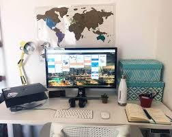 Remote Team Desk Setup Remote Office Setup Office Set