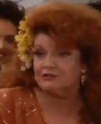 Sally Spectra chews the scenery to a pulp, spits it out, and then chomps