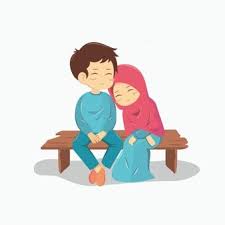  Romantic Muslim Couple Ilustrasi Karakter Kartun Ilustrator