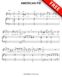 American Pie Sheet Music Don Mclean Sheet Music Pdf Sheet Music American Pie
