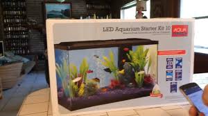 Unboxing And Review Of Walmarts 10 Gallon Led Aquarium Starter Kit Youtube