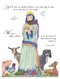 St Francis Of Assisi With Animals Quote By St Francis Etsy In 2020 Francis Of Assisi Quotes Animal Quotes Francis Of Assisi