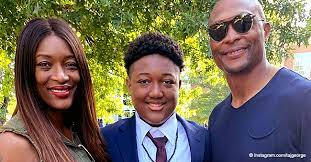 But i now see that people are willing to think the worst. Ex Nfl Star Eddie George S Teen Son With Taj Of Swv Recently Got His Freshman Patch