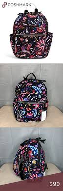I am sharing my new vera bradley small backpack in fruit grove and showing you what fits inside. Vera Bradley Foxwood Iconic Small Backpack Nwt Small Backpack Vera Bradley Vera Bradley Bags