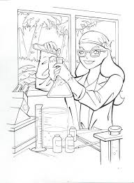 Poison ivy batman coloring pages. Batman And Robin Guardians Of Gotham City Coloring Book Poison Ivy Page In Sean F Collins S Laboratory Scenes Comic Art Gallery Room