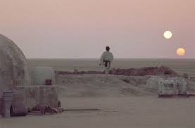 Luke Skywalker Watched The Double Sunset On His Desert Home World Of Tatooine In This Iconic