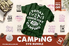 I thought this would look great with gold foil on a black tote. Camping Svg Bundle Bundle Creative Fabrica