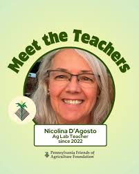 🌟Teacher Spotlight🌟 Meet Nicolina D'Agosto (Nicky), one of our dedicated  Mobile Ag Lab teachers here at PA Friends of Agriculture Foundation. Nicky  has been teaching