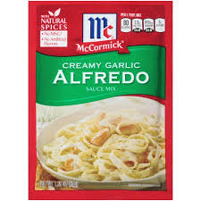 Mccormick Creamy Garlic Alfredo Sauce Mix 1 25 Oz Walmart Com In 2020 Creamy Garlic Alfredo Sauce Creamy Garlic Pasta Sauce