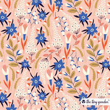 Floral Design By The Tiny Garden Design Studio Print Patterns Flower Illustration Watercolor Pattern