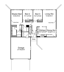 Narrow lot house plans with garage. Crestbrook Berm Ranch Home Plan 008d 0023 House Plans And More