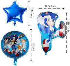 Buy 5 Pcs Sonic The Hedgehog Foil Balloons Birthday Party Supplies For Kids Sonic Theme Party Decorations Kids Baby Shower Birthday Party Favors Style 2 Online In Taiwan B08ccsf74b