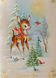 (11) white christmas tree via the last door down the hall. Vintage Card Vintage Christmas Cards Christmas Prints Vintage Christmas