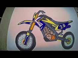 Jual mini motor trail 50cc double kinalpot mesin 2 tak atv. Cara Menggambar Motor Cross Kawasaki Dtracker Drawing And Coloring Motorcycle Cross By Menggambar Produk Indonesia