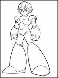 Mega man fully charged coloring page. Coloring Pages Mega Man 1