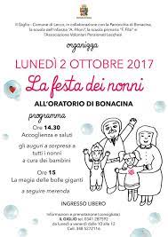 Schede didattiche, attività, lavoretti, copertine, striscioni, segnalibri, diplomi, attestati, decorazioni, addobbi, festoni, poesie e filastrocche, cornicette, disegni e… tanto altro ancora. Lecco Lunedi All Oratorio Di Bonacina La Festa Dei Nonni Leccoonline