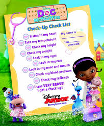 Disney Junior Doc Check Up Chart Doc Party Doc