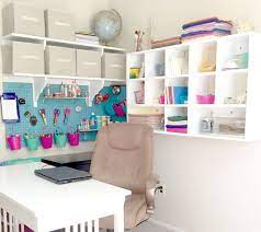 Putting them in their own storage space makes them really easy to get to, and easy to put away when i'm not using them. Craft Room Organization And Storage Cubby Shelves Pegboard And More