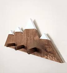 Clearance Mountain Coat Rack Hanging Kit Rustic Wooden Etsy Wooden Hangers Hanger Wall Hanger