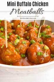 Frank S Redhot Buffalo Chicken Meatballs Recipe Baked Buffalo Chicken Recipes Pinterest Recipes