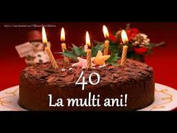 Zile senine și fericire, la mulți ani să trăiți. La Multi Ani 40 Ani Melodia La Multi Ani Versiunea Originala Youtube Birthday Candles Birthday Make It Yourself