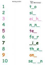 English Worksheet Numbers 1 10 Writing Writing Numbers English Worksheets For Kids Numbers Preschool