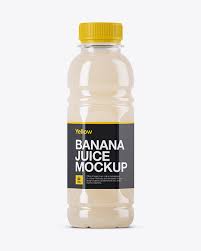 Download Banana Juice Bottle Mockup In Bottle Mockups On Yellow Images Object Mockups