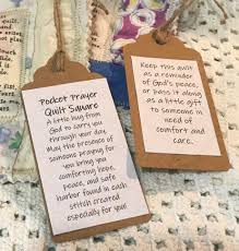 Pocket Prayer Quilt Square Square Quilt Prayer Gifts Prayer Shawl
