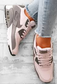 Nike Air Max 90 Grey And Rose Trainers Pink Boutique Sneakers Nike Air Max Everyday Shoes Sneakers Fashion