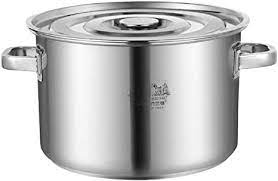 Stock Pot Catering Commercial Domestic Thick Stainless Steel Stock Pot With Lid For Gas Stove Induction C In 2021 Cookware Set Stainless Steel Steel Stock Stock Pot
